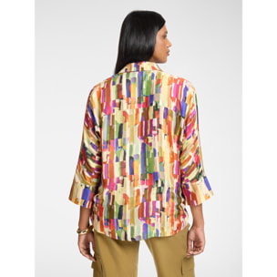 Elena Mirò - Camisa de viscosa estampada - Beige