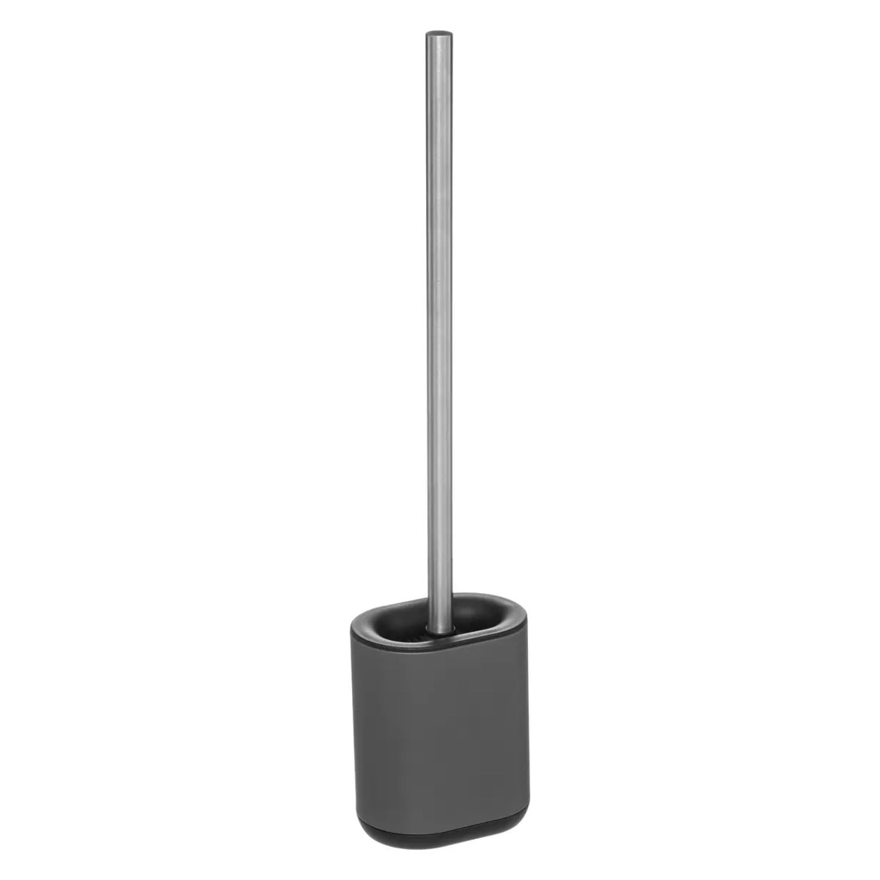 Brosse WC métal "Siliflex" gris