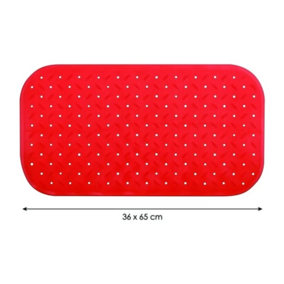 tapis Fond de baignoire antidérapant Caoutchouc CLASS Rouge MSV