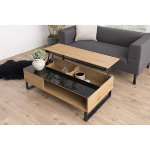 Table basse plateau relevable bois  SULTA