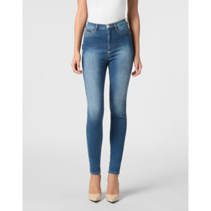 PHILIPP PLEIN Jegging de cintura alta