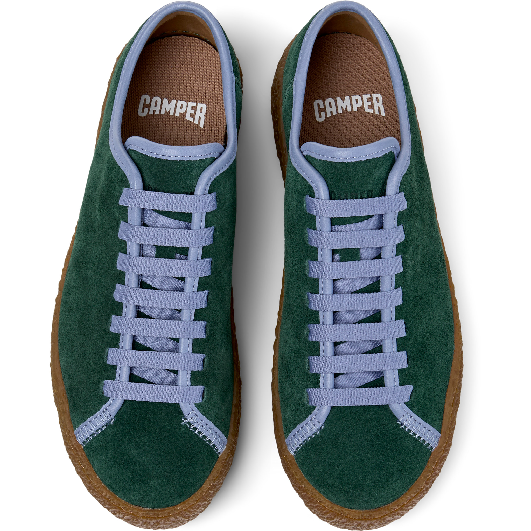 Zapatillas - CAMPER Peu Terreno - Verde - Piel de ante