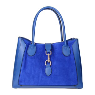 Borsa a mano Jordana da donna In Vera pelle Made in Italy 35x25,5x15 cm