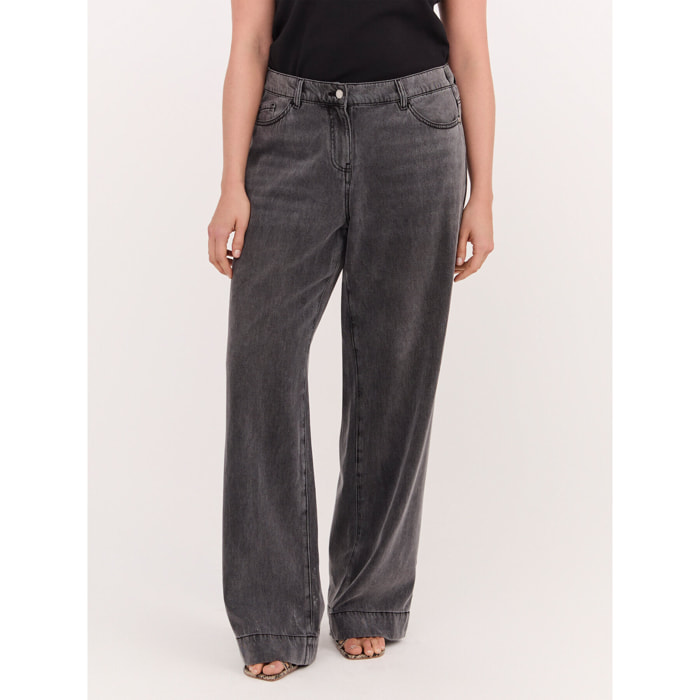 Fiorella Rubino - Jeans Regular gris lavado - Gris