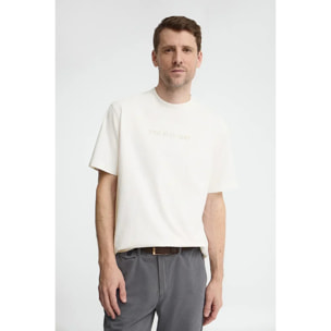 Maglietta bianca dal fit ampio con ricamo Polo Club