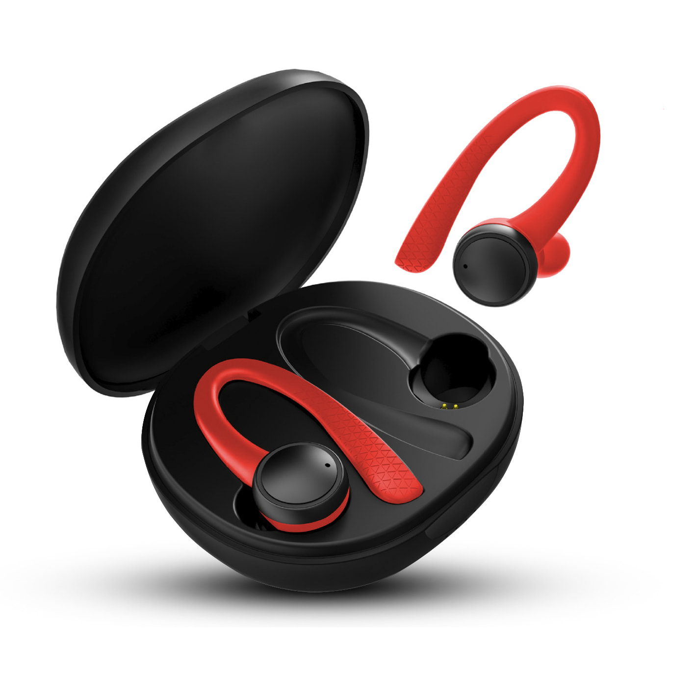 Auriculares TWS T7 Pro deportivos anti caída, Bluetooth 5.0, batería de 40mAh y base de carga de 400mAh