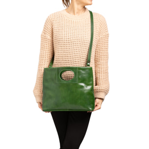 Borsa a tracolla  da donna In Vera pelle Made in Italy 28x33x10 cm