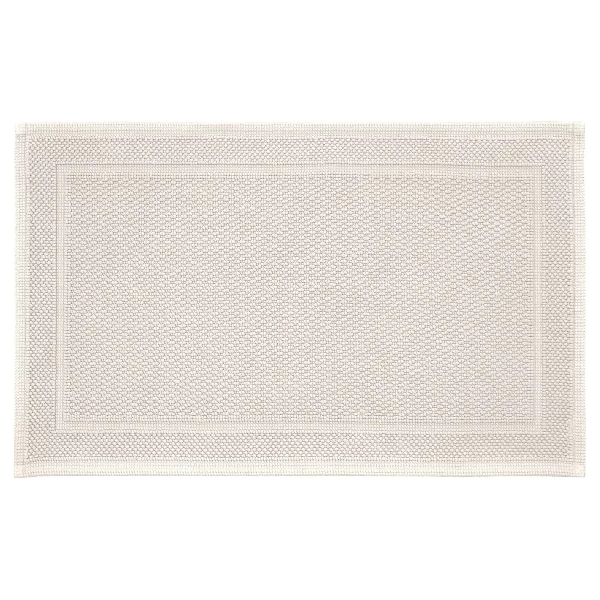 Tapis de bain pur coton 1700 g/m² uni ivoire Antica ivoire