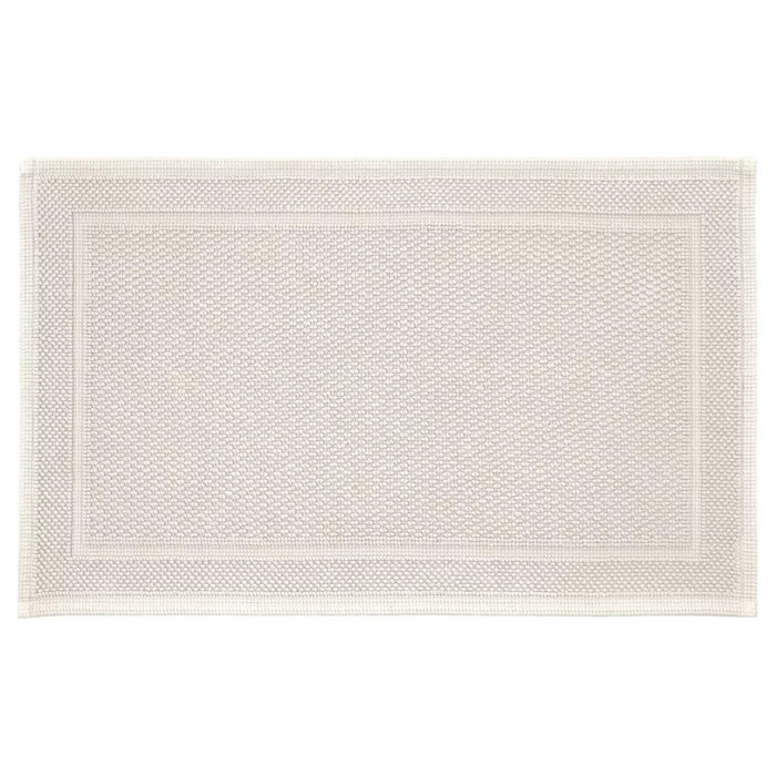 Tapis de bain pur coton 1700 g/m² uni ivoire Antica ivoire