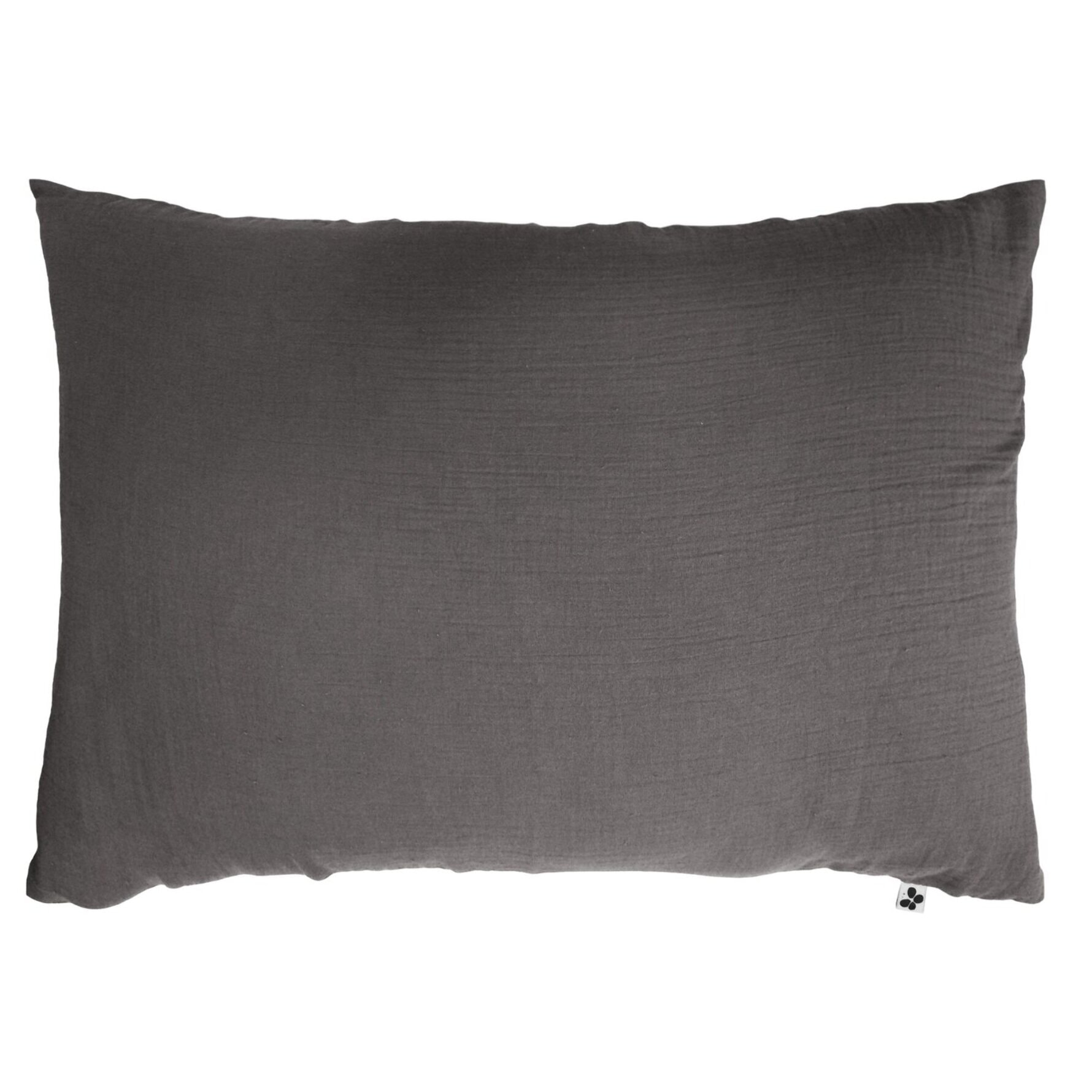 Taie d'oreiller 100 % gaze de coton granit