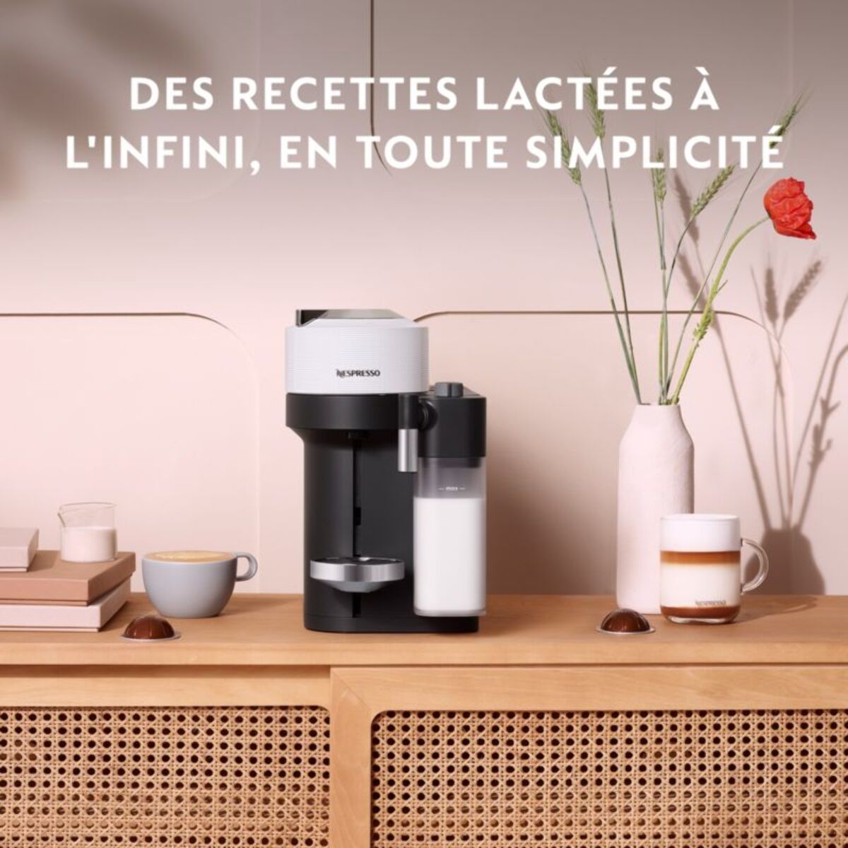 Nespresso DELONGHI LATTISSIMA One Blanche ENV300.W
