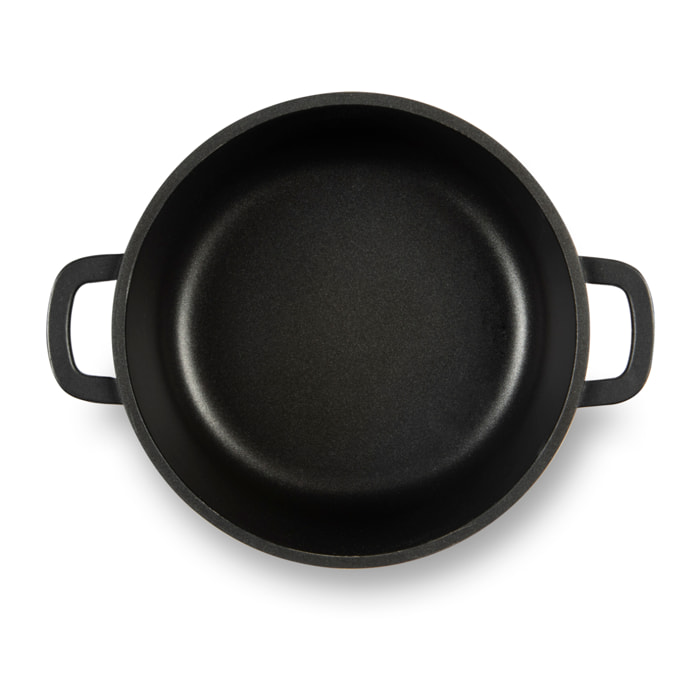 Casserole 20 cm avec poignées Excelsa – Soul Cook, Aluminium Noir