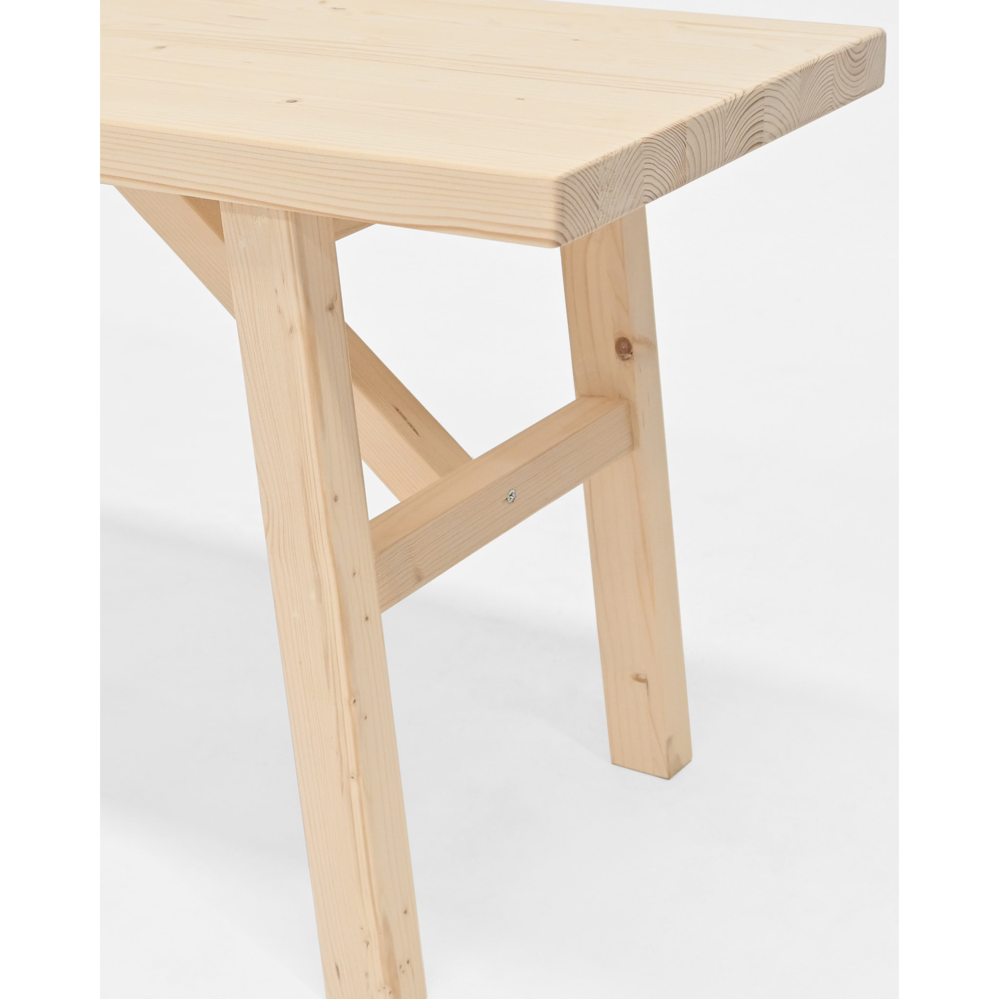 Banc en bois massif ton naturel en différentes tailles