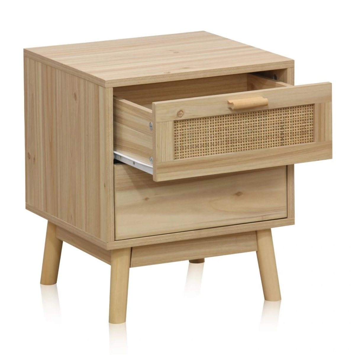 Mesita de noche Debra Pino - Rattan