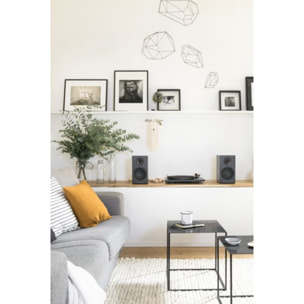 Enceinte bibliothèque active TRIANGLE LN01A ELARA NOIR MAT X2