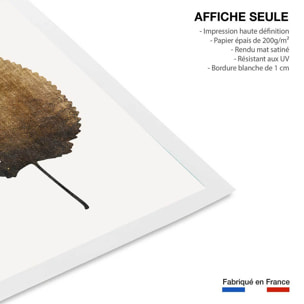 Poster sauvage dorée Affiche seule