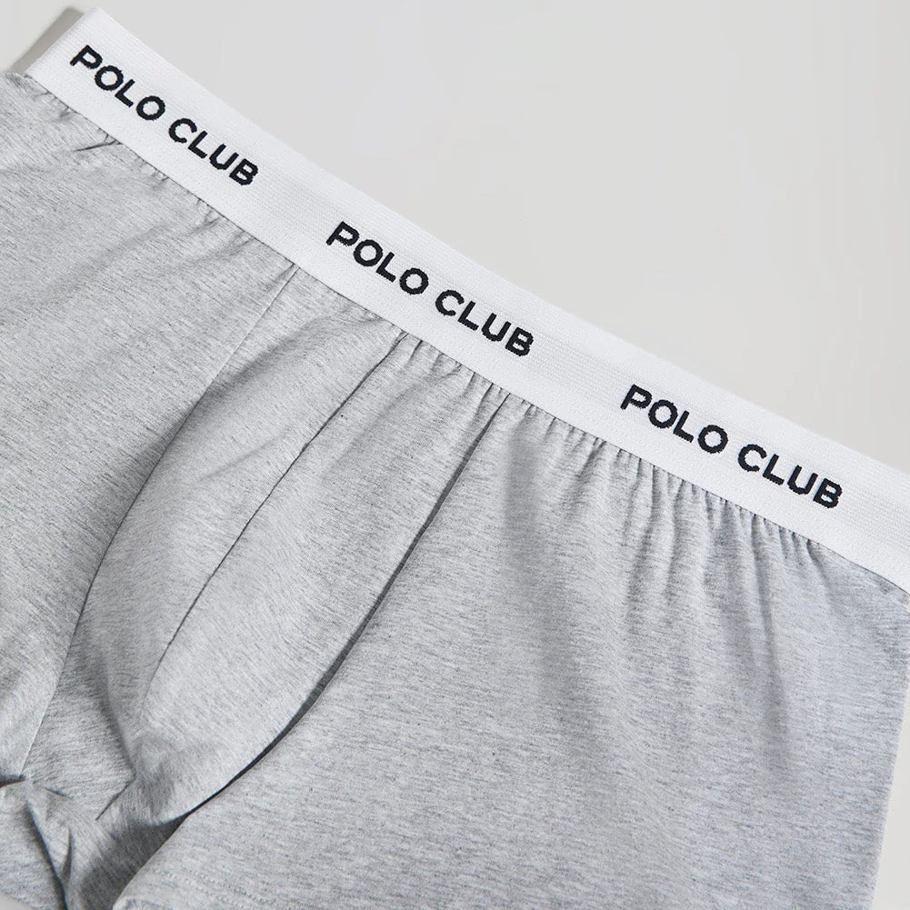 Boxer gris con logotipo Polo Club