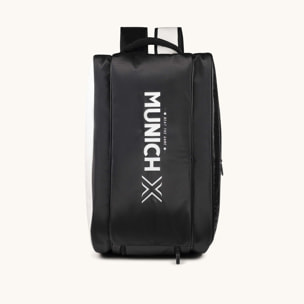 Mochila Deportiva de Pádel Negra y Blanca con Compartimentos Térmicos y Zapatillero TRAINING BACKPACK