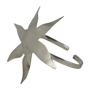 Brazalete estrella XXL laton plata 10µ