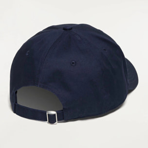 Gorra beisbolera azul marino con logo