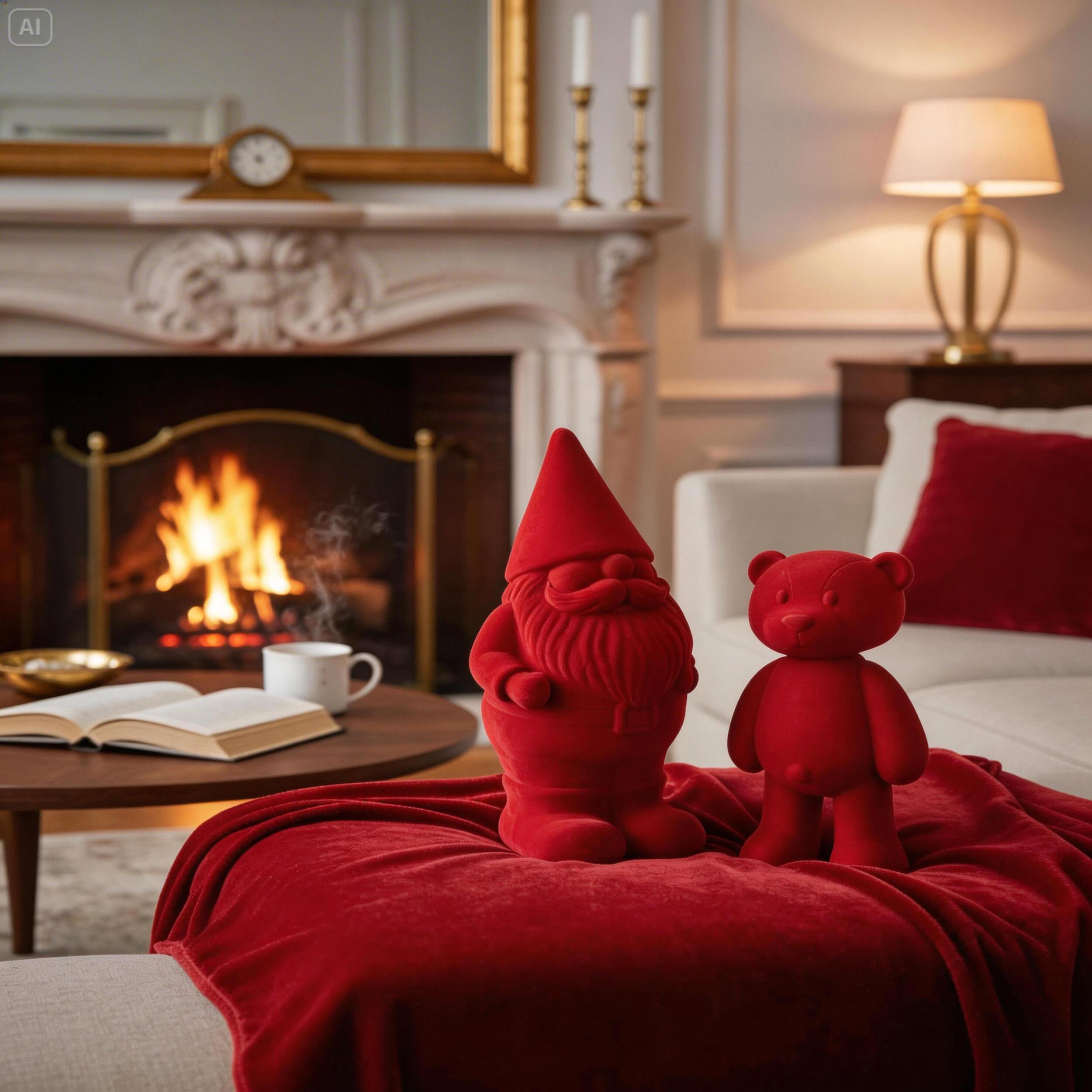 Babbo natale velluto - Pezzi 1 - ROSSO - Bianchi Dino SpA