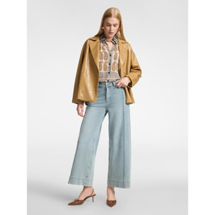 Elena Mirò - Jeans washed wide leg "Mary" - Blu