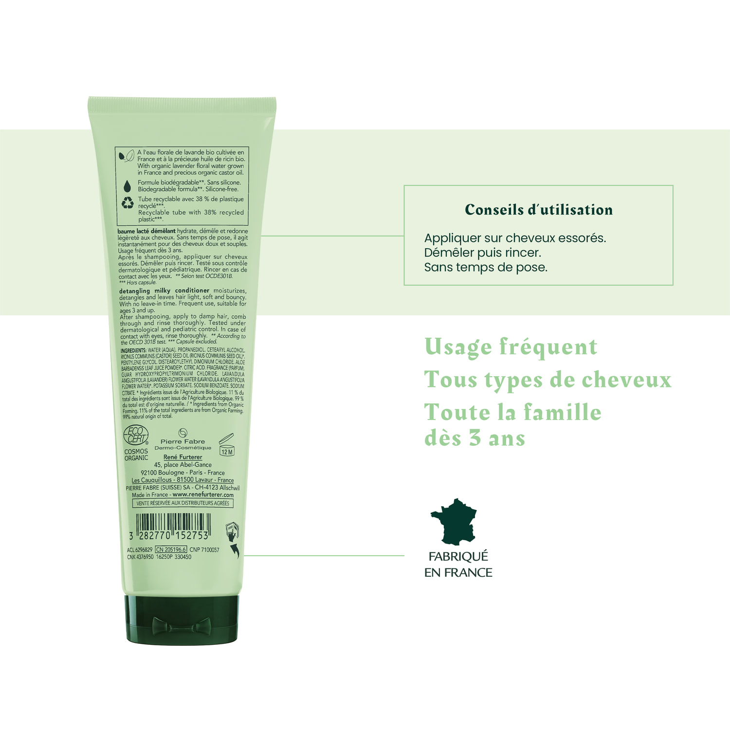 Naturia Bio - Baume Lacté Démêlant - 150 ml