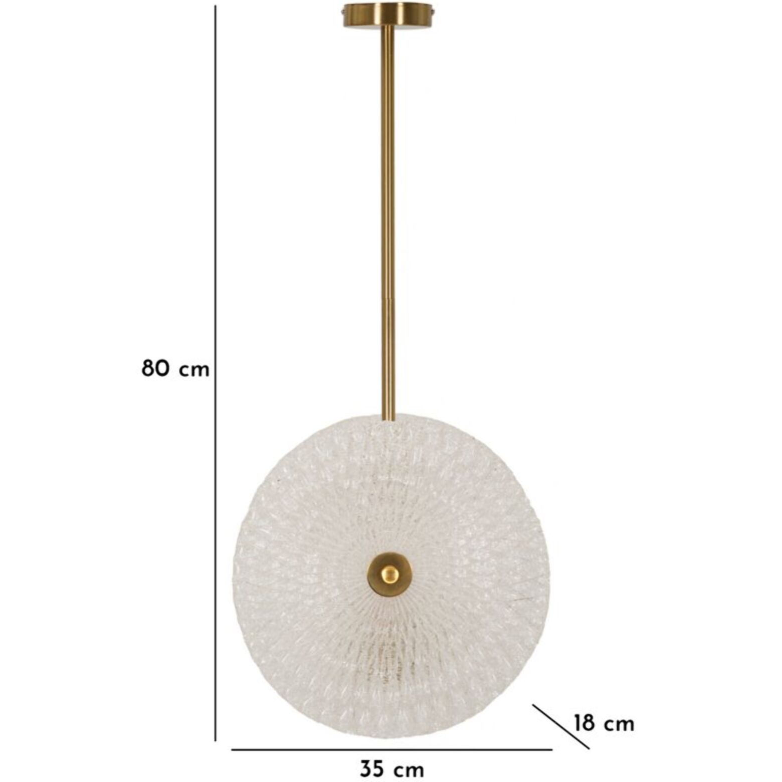 LAMPADARIO GLASS CM 35X18X80