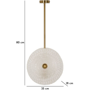 LAMPADARIO GLASS CM 35X18X80