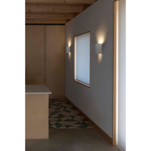 TRAMA 1L Lampada da parete bianca