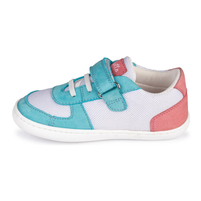 DEPORTIVO RAYO BAREFOOT BLANCO/TURQUESA – FRESCURA Y FLEXIBILIDAD