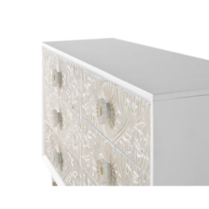 Cómoda de Madera de Mango 170 Cm Estilo Mediterráneo Moderno