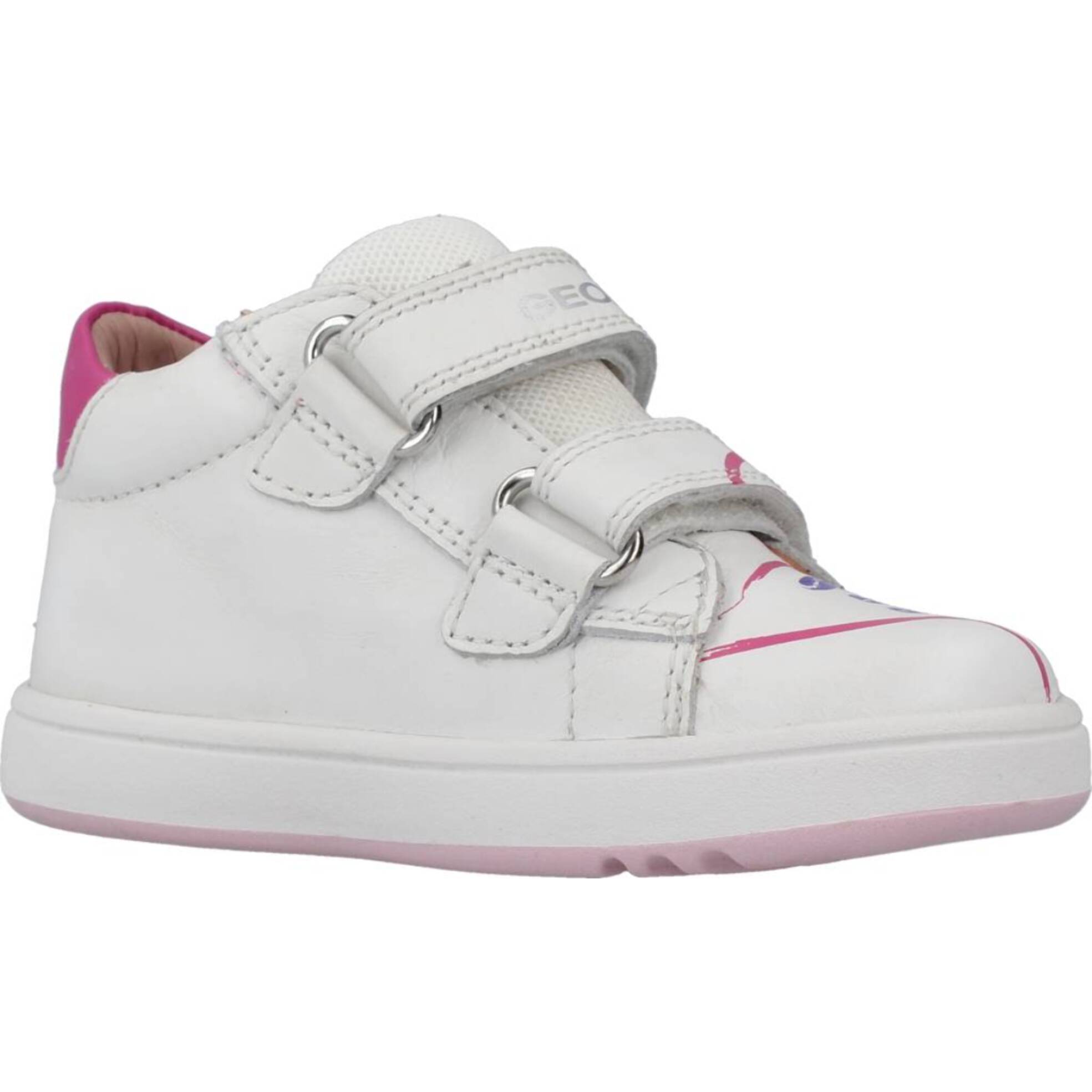 Zapatos Niña de la marca GEOX  modelo 4 B BIGLIA GIRL BLANCO