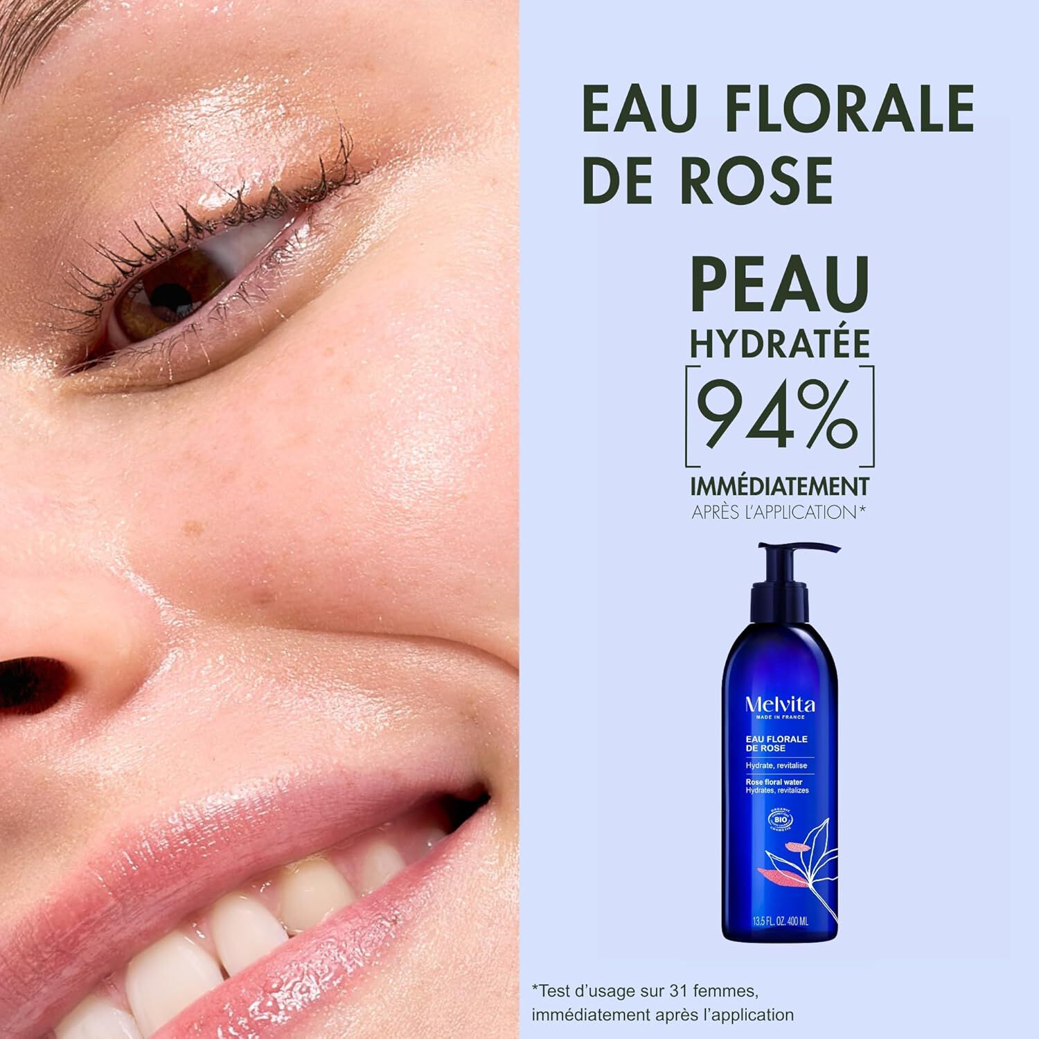 Eau Florale de Rose Ancienne - Hydrate & Tonifie 400 ml
