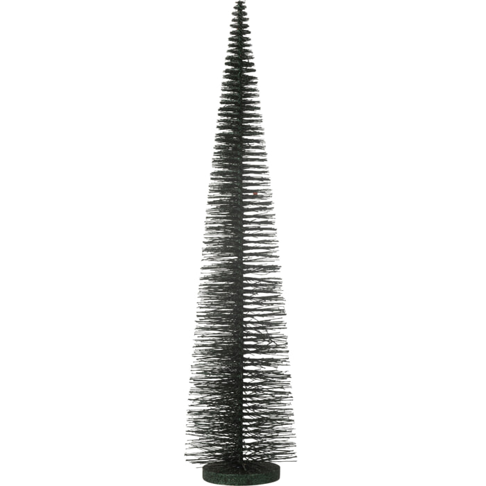 J-Line décoration Sapin De Noël Paillettes - plastique - vert foncé - large