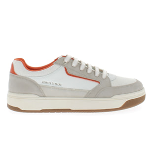 Armata di Mare Scarpe Uomo Sneakers Casual Stringate con Soletta Rimovibile in Memory Foam AMU S25D737 Off White Beige