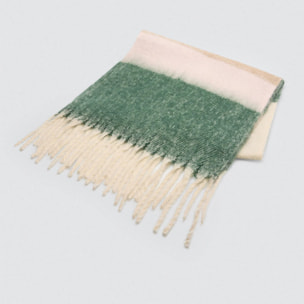 Sciarpa a righe verdi