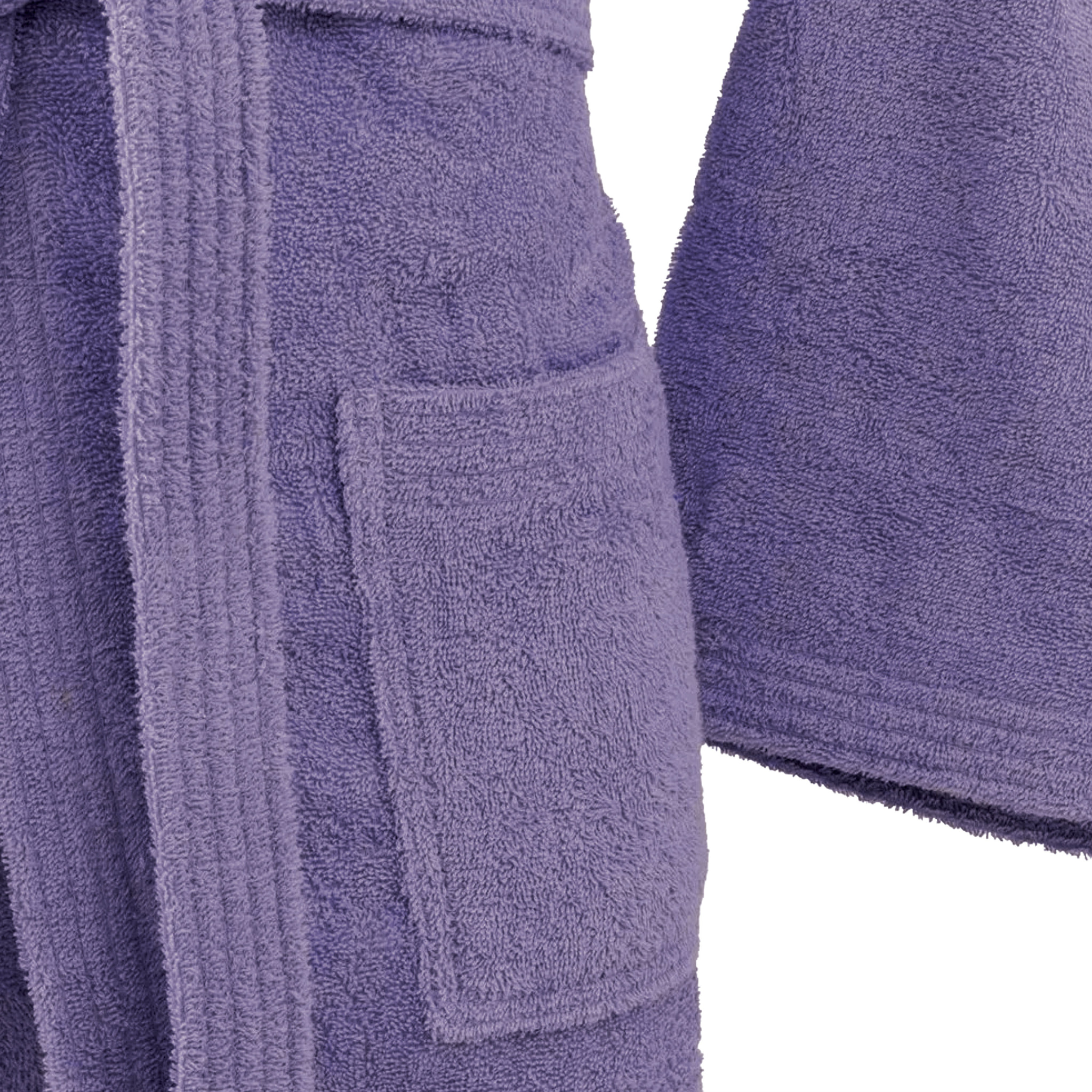 Bassetti Morbido Accappatoio 360 gr con Cappuccio 100% Cotone Uomo Donna Spugna Taglie Forti - ITALY Designed - Collezione VIVIAN - AMETISTA LA