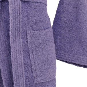 Bassetti Morbido Accappatoio 360 gr con Cappuccio 100% Cotone Uomo Donna Spugna Taglie Forti - ITALY Designed - Collezione VIVIAN - AMETISTA LA