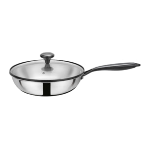 Sauteuse 26 cm 3PLY avec couvercle en verre