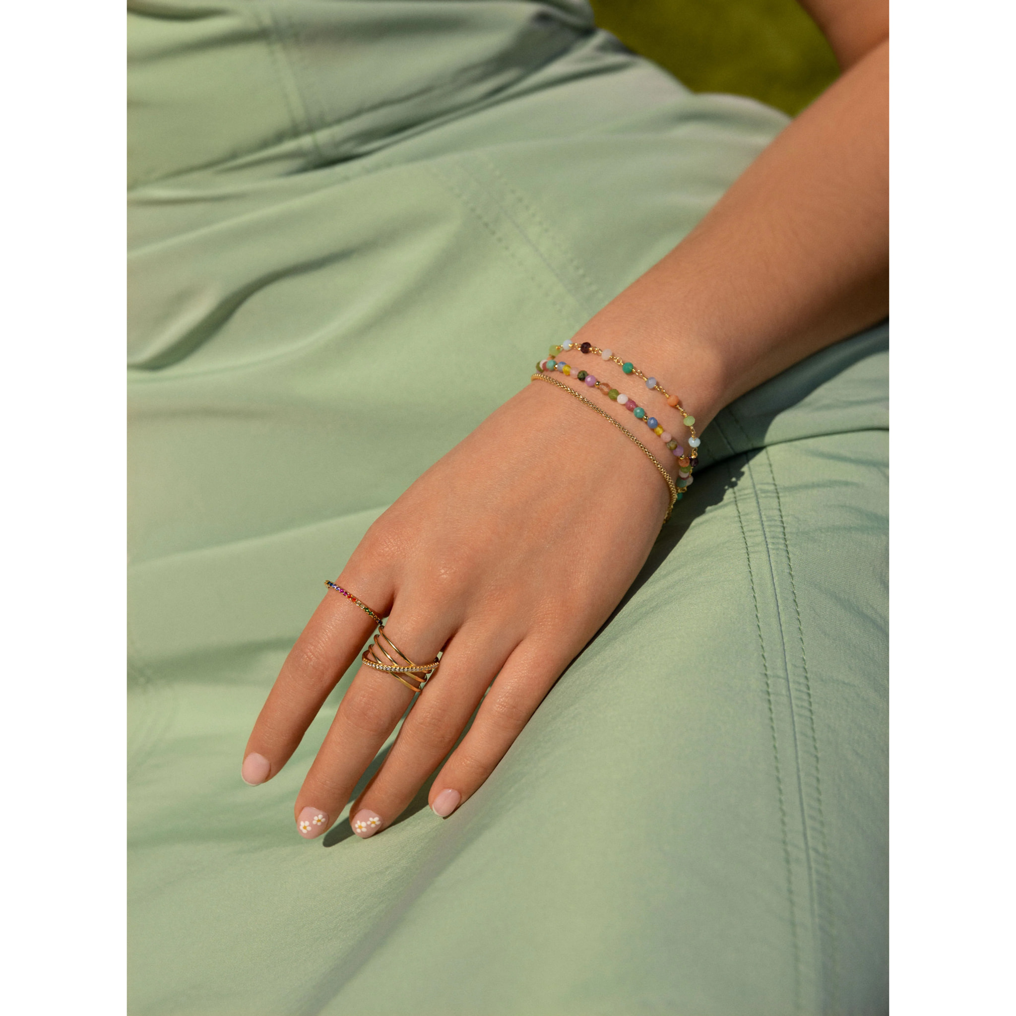 Bracciali Altea Colors  in Acciaio Placcato Oro