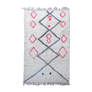 Authentique tapis berbère fait à la main en laine FOMI