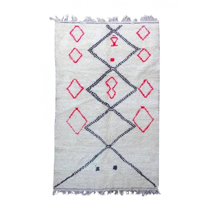 Authentique tapis berbère fait à la main en laine FOMI