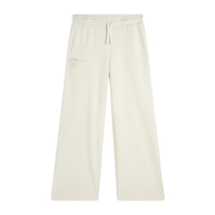 Jogger regular fit in french terry con gamba ampia