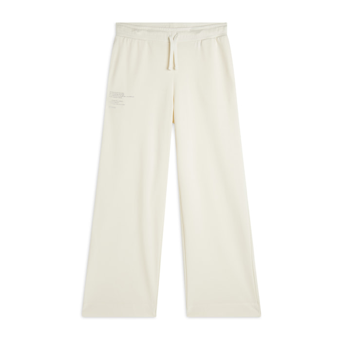 Jogger regular fit in french terry con gamba ampia