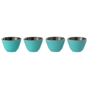J-Line tasse - métal - bleu clair - 2 boîtes de 2 pcs