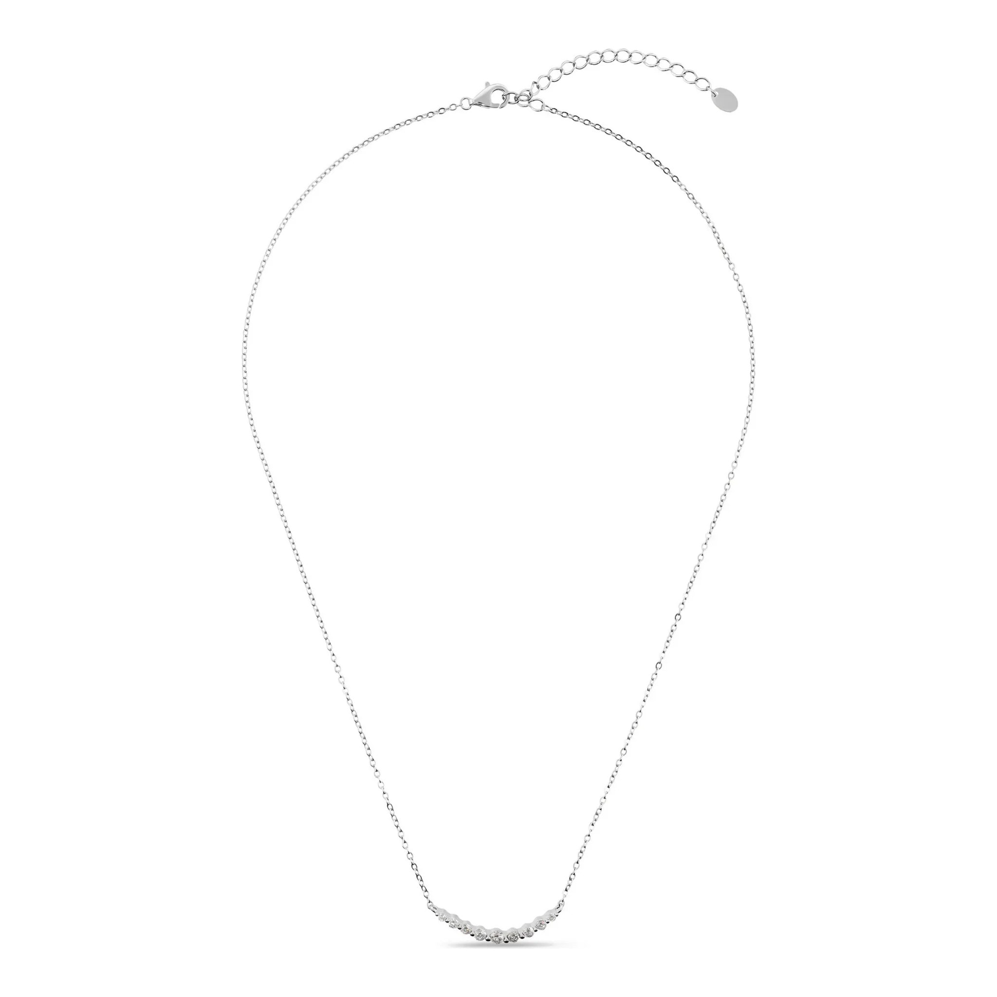 Collana Girocollo in Argento 925 con Cubic Zirconia Graduate