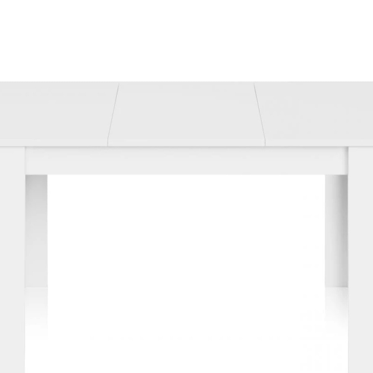 Mesa de comedor extensible Kendra 140 Blanco Artik (Blanco Mate)