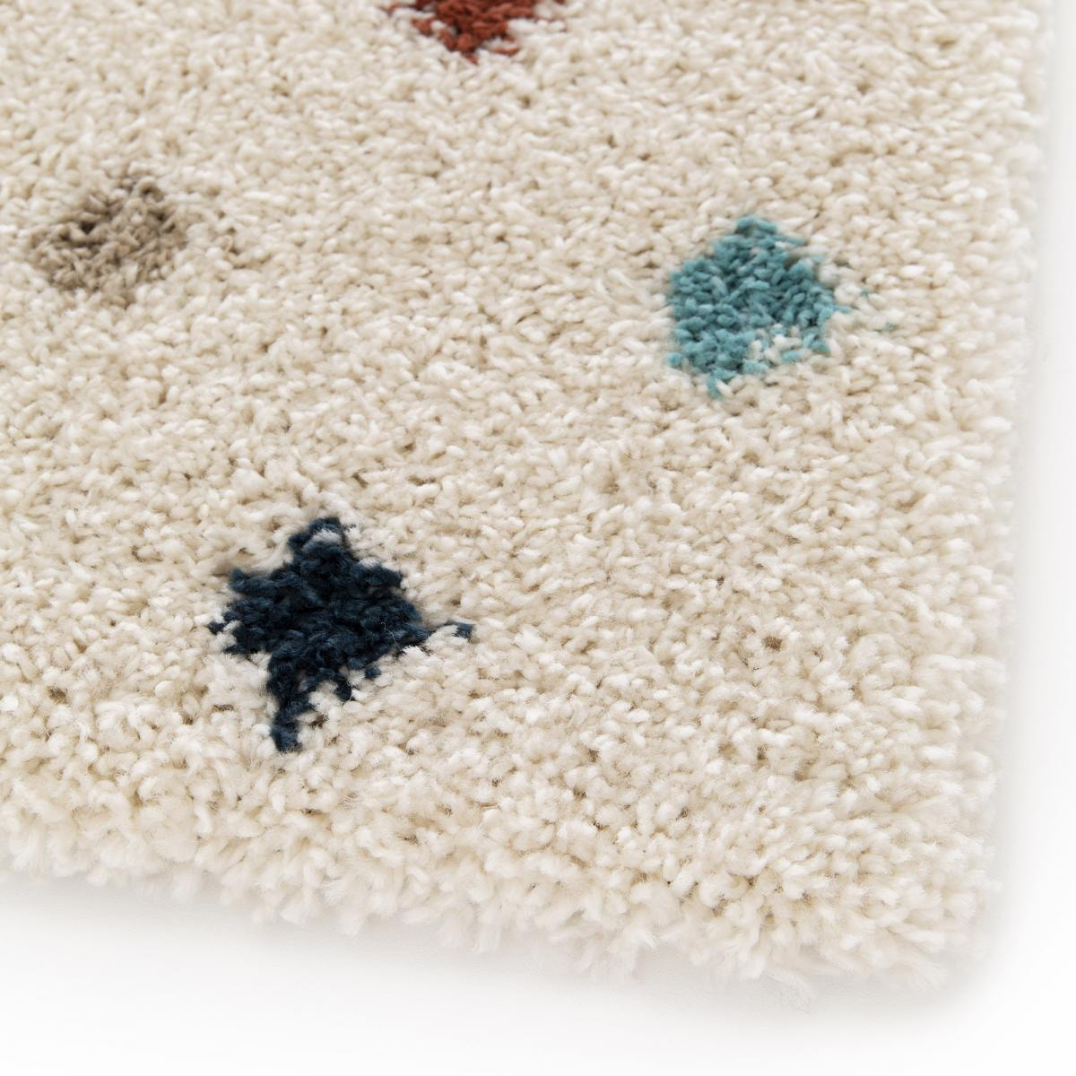 Tapis shaggy tissé motif simple KERI