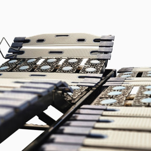 Sommier électrique Sensomatic| Bi-technologie | Lattes flexibles TRICONFORT® et Plots multidirectionnels Pression 3D®